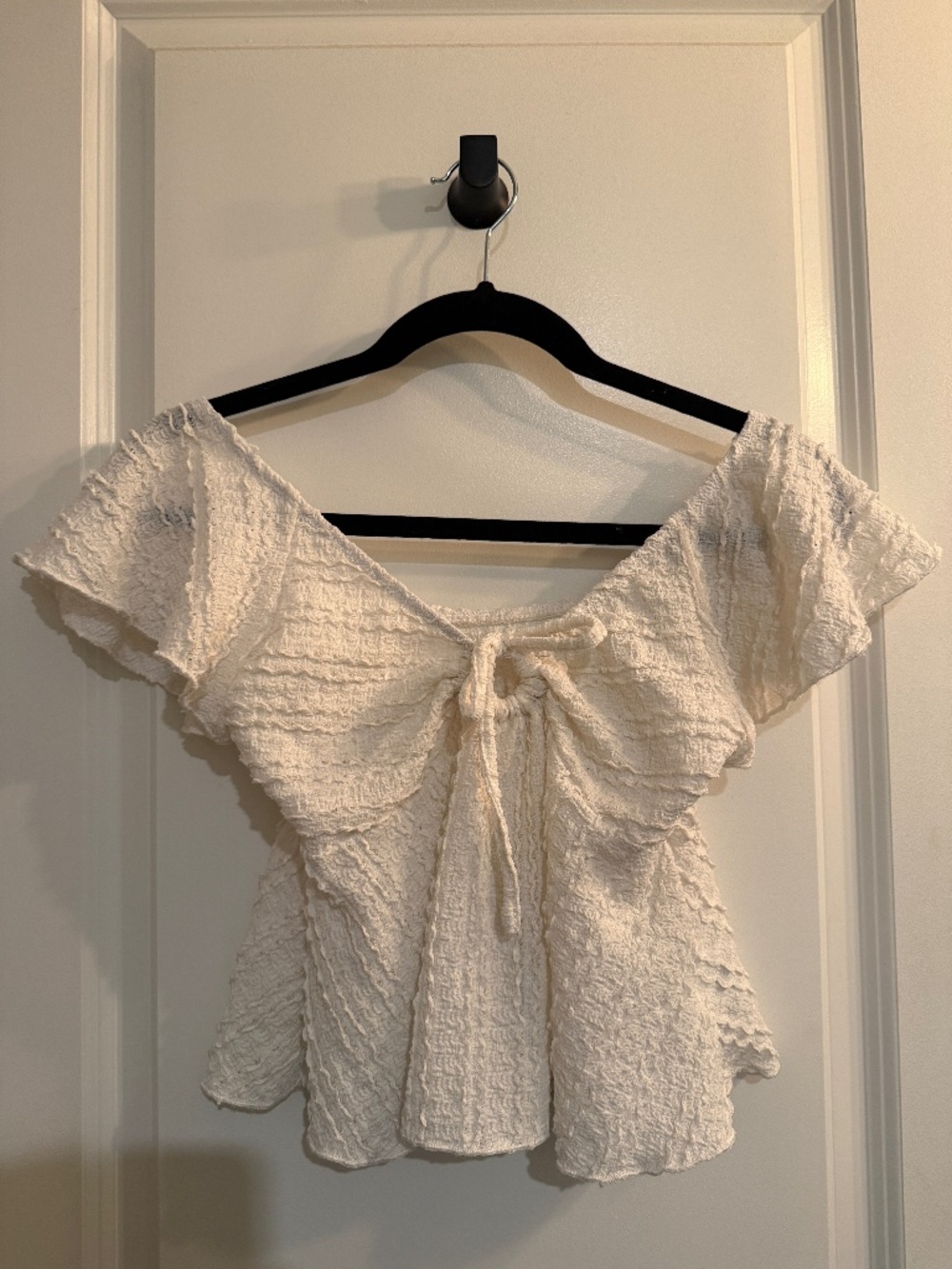 BNWOT Super Cute White Blouse - Size Small